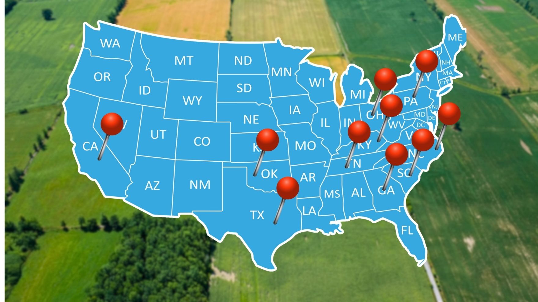 Top Ten Best States for Land Flipping