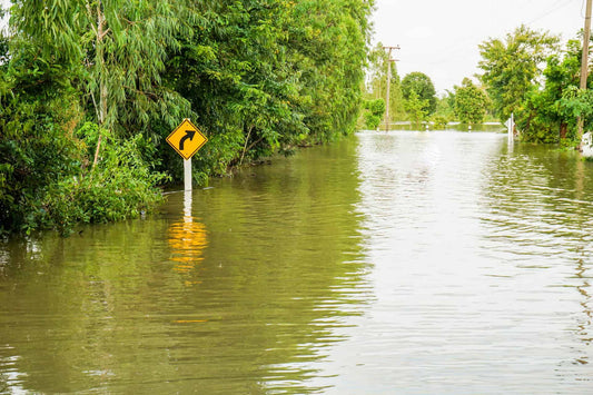 Floods of storms cause floods in rural and urban areas.