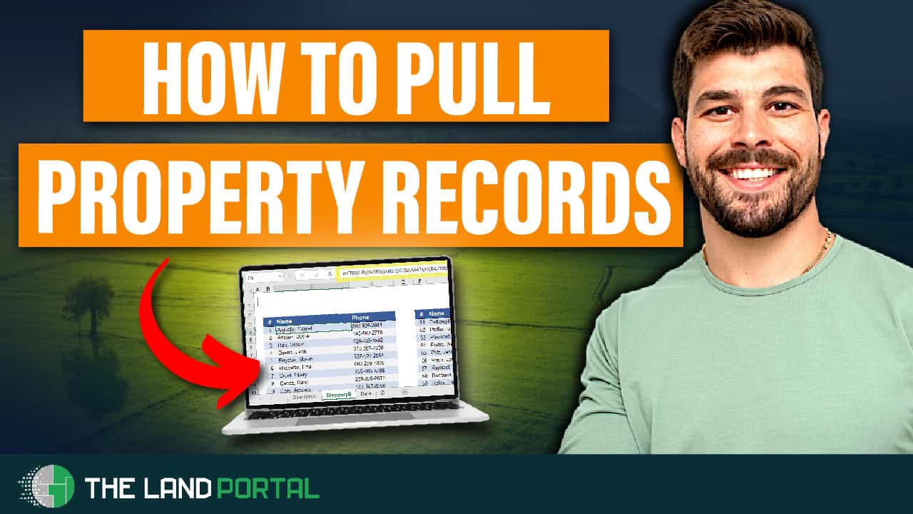 How To Pull Property Records With The Land Portal (Step-by-Step)
