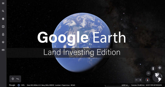 Land investing google earth