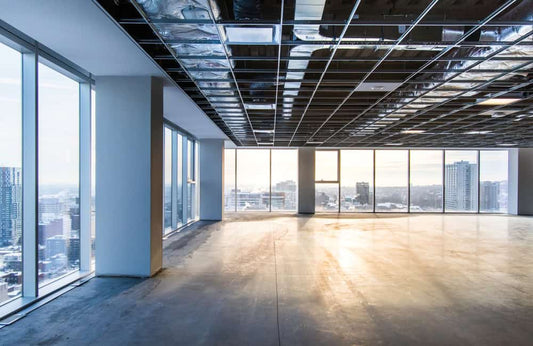 Vacant,Office,Space,Offering,Views,Of,The,City.,Open,Ceiling
