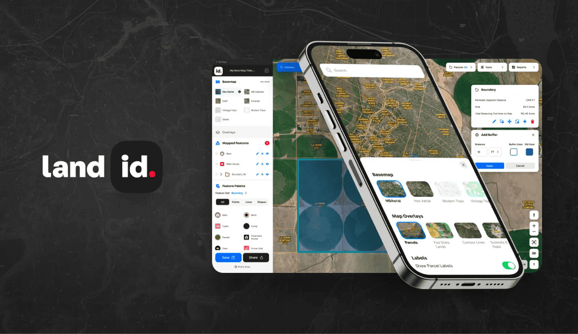 How to Search For A Parcel on Land.id (formerly Mapright)